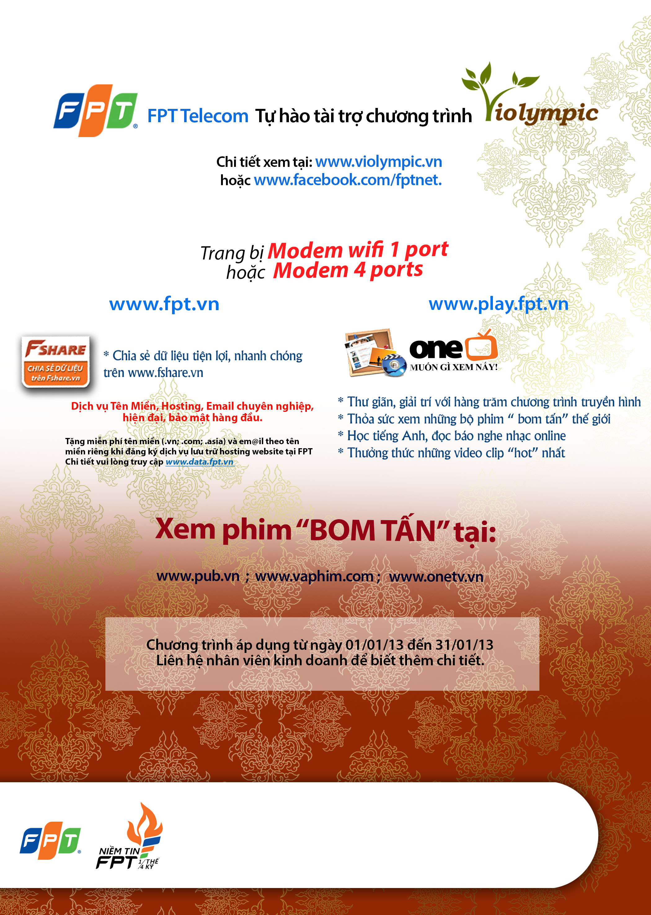 Khuyến Mãi Chào Xuân 2013 Khuyến Mãi Chào Xuân 2013
